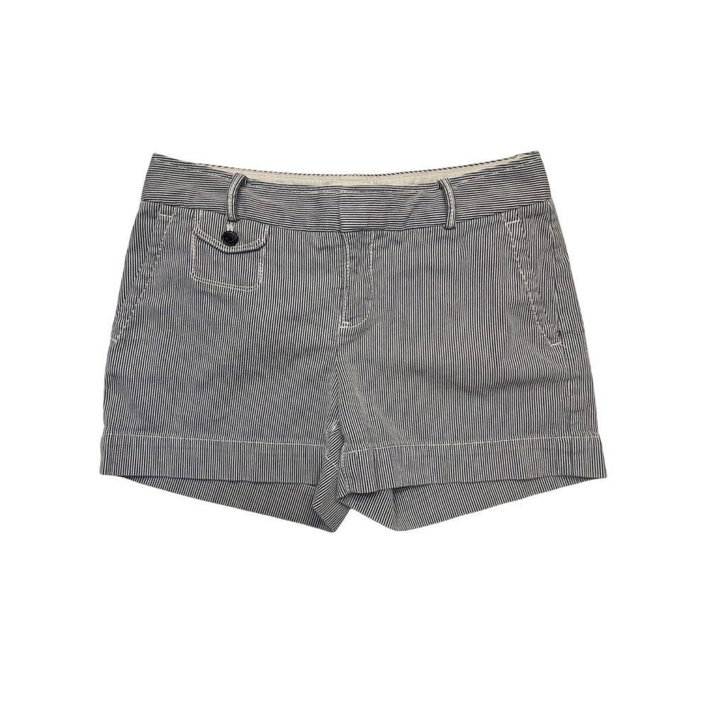 Banana Republic Martin Fit Striped Cotton Blend Preppy Minimalist Shorts Size 6